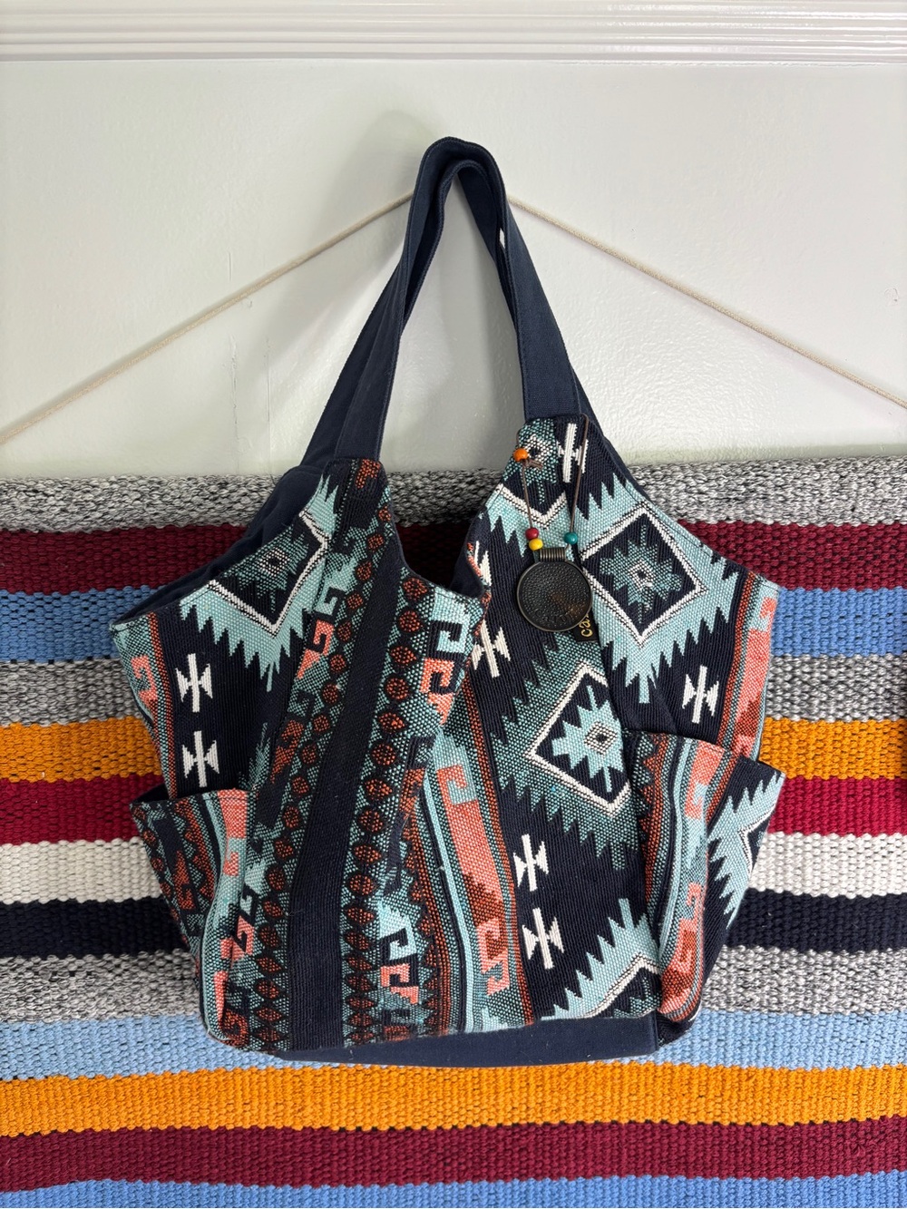 Aztec-Pattern Tote Bag - Picture 1 of 6